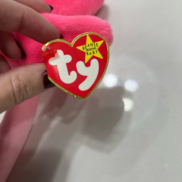 Rare Beanie Babie Pinky with errors 1995 - Picture 2 of 6